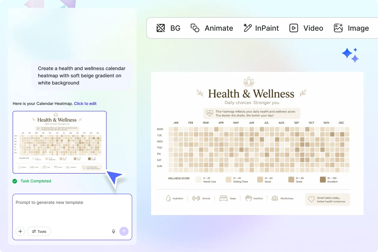 Free AI Calendar Heat Map Generator, AI Calendar Heat Map Maker Online